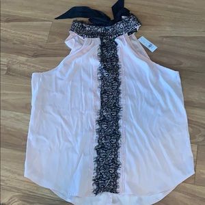 New! Pink Neck Blouse